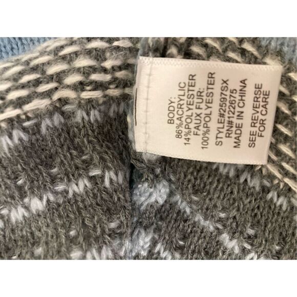 Lety & Me Sherpa Hooded Cardigan Sweater Size Small #2597SX NWT (P2) - Picture 7 of 11